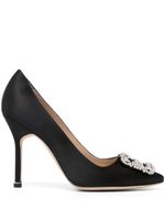 Manolo Blahnik escarpins Hangisi 110 mm à ornements en cristal - Noir
