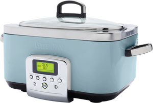 GreenPan Elite Slowcooker Blue Haze 6 Liter