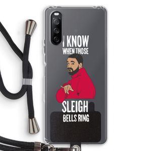 Sleigh Bells Ring: Sony Sony Xperia 10 III Transparant Hoesje met koord