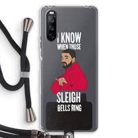 Sleigh Bells Ring: Sony Sony Xperia 10 III Transparant Hoesje met koord
