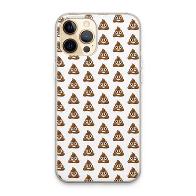 Poop emoji: iPhone 13 Pro Max Transparant Hoesje
