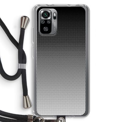 Musketon Halftone: Xiaomi Redmi Note 10S Transparant Hoesje met koord