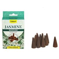 Wierook kegeltjes in huisgeur Jasmijn - 20x kleine kegeltjes - Ontspannend