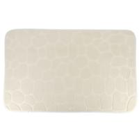 Tendance Badmat mat Pebble - microfiber - Memory Foam - creme wit - 50 x 80 cm - antislip