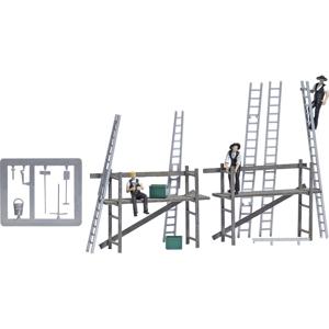 Busch 79902 H0 Action-set kamermannen met steigers figuren Bouwpakket