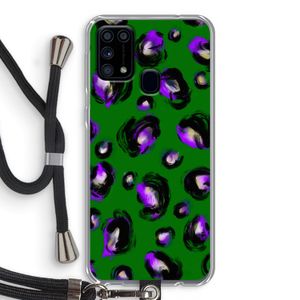 Green Cheetah: Samsung Galaxy M31 Transparant Hoesje met koord