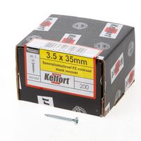 Kelfort Spaanplaatschroef platverzonken kop verzinkt pozidriv voldraad 3.5 x 35mm - thumbnail