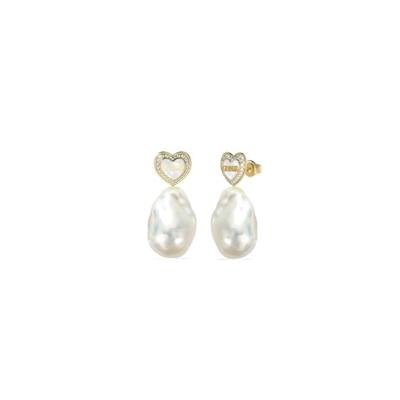 Dames oorbellen Guess JUBE04022JWYGWHT-U Staal