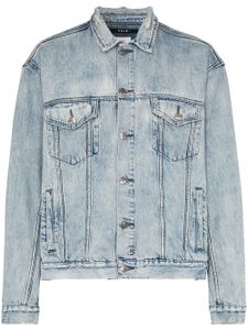 Ksubi veste en denim à effet délavé - Bleu