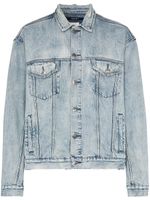 Ksubi veste en denim à effet délavé - Bleu