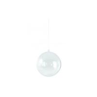 Hobby/diy kerstballen - 5x st - transparant - D10 cm - kunststof