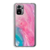 Roze explosie: Xiaomi Redmi Note 10S Transparant Hoesje