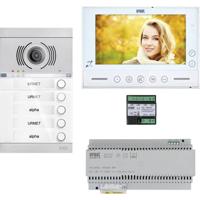 Grothe V-2V-VMO-ASA1-02WE Complete set voor Video-deurintercom 2-draads, WiFi Zwart