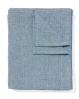 HEMA Tafelkleed 140x240 Chambray Katoen Blauwgroen (donkerblauw)