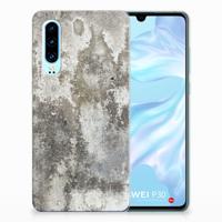 Huawei P30 | TPU | Siliconen hoesje | Beton Print