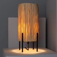 Tafellamp natuur &apos;Hoban&apos; staande modern E27 fitting vezels 38 cm