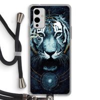 Darkness Tiger: OnePlus 9 Transparant Hoesje met koord