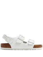 Birkenstock sandales Milano BS en cuir - Blanc