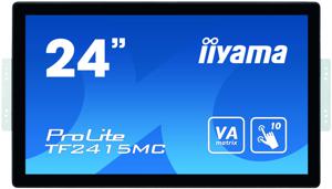 Iiyama ProLite TF2415MC Touchscreen monitor Energielabel: F (A - G) 60.5 cm (23.8 inch) 1920 x 1080 Pixel 16:9 16 ms HDMI, VGA, DisplayPort, RJ45, Jackplug VA
