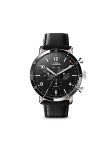 Shinola montre Canfield Sport Chronograph 45 mm - Noir