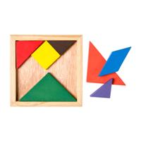 Duckiez Houten tangram puzzel, 7st. Duckiez Houten tangram puzzel, 7st.