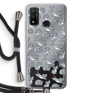 Poezen: Huawei P Smart (2020) Transparant Hoesje met koord
