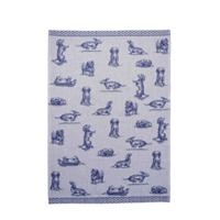 HEINEN - Delfts Blauw - Theedoek 50x70cm Teckel Nhaan