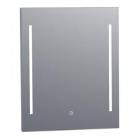 Brauer Pyrite Spiegel - Rechthoekig - 60 cm - met Directe LED-Verlichting - Dimbaar - met Touchbediening