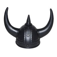 Zwarte viking helmen volwassenen 59 cm   -