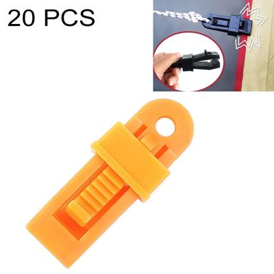 20 stks outdoor tent luifels winddicht Fixing clip multifunctionele wind touw gesp (oranje)