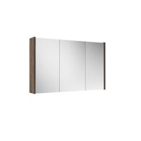 Adema Prime Spiegelkast - 100x63x16cm - inclusief zijpanelen - noten (hout) SW1212817/SW812073
