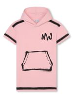 Marc Jacobs Kids robe en coton à logo imprimé - Rose