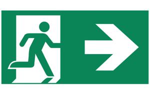 TEC Pictogram-B man pijl Rechts enkelzijdig