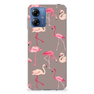 Motorola Moto G14 TPU Hoesje Flamingo