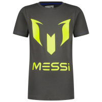 Vingino x Messi Logo T-Shirt Kids Donkergrijs - Maat 116 - Kleur: Donkergrijs | Soccerfanshop