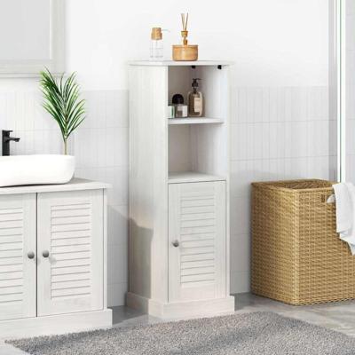 Badkamerkast VIGO Wit 37 x 34 x 110 cm Massief grenenhout