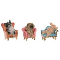 Decoratieve figuren Home ESPRIT Multicolour 15 X 9,5 X 14 CM (3 Stuks)