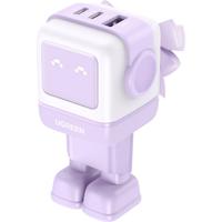 UGREEN Uno RG Laadadapter 65 W USB-C bus, USB-C bus, USB-A-bus Pink Binnen