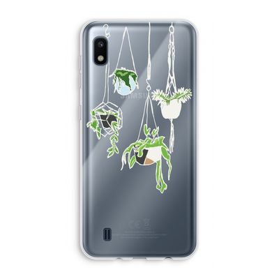 Hang In There: Samsung Galaxy A10 Transparant Hoesje