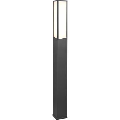 LED Tuinverlichting - Staande Buitenlamp - Trion Ficco XL - 15W - Warm Wit 3000K - Rechthoek - Mat Antraciet - Aluminium