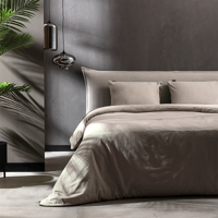 Dekbedovertrek Katoen Flanel Uni Eenpersoons (140x200 Cm) Taupe Katoen Flanel Effen Fresh And Co - Overtrek - 140x200 Cm (Eenpersoons) - Fresh - Dekbed-Discounter.nl