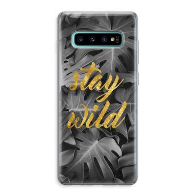 Stay wild: Samsung Galaxy S10 Plus Transparant Hoesje