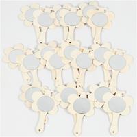 Creativ Company Handspiegel, h: 13,9 cm, b: 9 cm, 20 stuk/ 1 doos