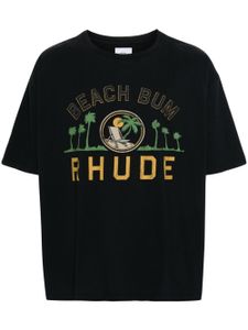 RHUDE t-shirt Palmera - Noir