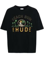 RHUDE t-shirt Palmera - Noir