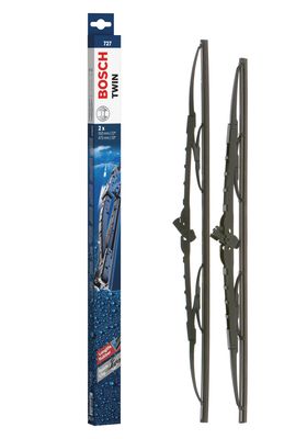 Bosch ruitenwissers Twin 727 - Lengte: 550/475 mm - set wisserbladen voorzijde 727