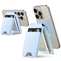 Vegan Leather Wallet Stand (HaloLock) - Sky Blue