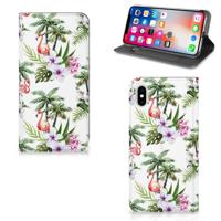 Apple iPhone Xs Max | Hoesje maken | Flamingo Palms