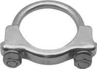 Non Branded uitlaatklem 55 mm staal zilver - thumbnail