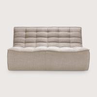 Ethnicraft Modulaire Bank 'N701' 2-zits, kleur Beige